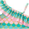imageDXTON Girls One Piece Swimsuit Kids Mermaid Quick Dry Bathing Suits Swimwear for Beach Pool 310 YearsSm037green Mermaid
