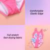 imageDXTON Girls One Piece Swimsuit Kids Mermaid Quick Dry Bathing Suits Swimwear for Beach Pool 310 YearsSm052seahorses