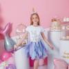 imageDXTON Girls Skirt Tutu for Toddler Party Multicoloured Tulle Outfits for 310 YearsBlue