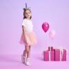 imageDXTON Girls Skirt Tutu for Toddler Party Multicoloured Tulle Outfits for 310 YearsPink