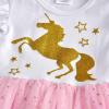 imageDXTON Girls Summer Dresses Tutu Short Sleeve Party Casual Outfits Tulle Dress 312 YearsBeige