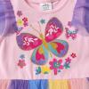 imageDXTON Girls Summer Dresses Tutu Short Sleeve Party Casual Outfits Tulle Dress 312 YearsOrange