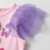 imageDXTON Girls Summer Dresses Tutu Short Sleeve Party Casual Outfits Tulle Dress 312 YearsOrange