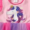 imageDXTON Girls Summer Dresses Tutu Short Sleeve Party Casual Outfits Tulle Dress 312 YearsPink
