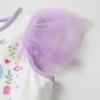 imageDXTON Girls Summer Dresses Tutu Short Sleeve Party Casual Outfits Tulle Dress 312 YearsPurple