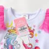 imageDXTON Girls Summer Dresses Tutu Short Sleeve Party Casual Outfits Tulle Dress 312 YearsWhite