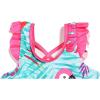 imageDXTON Girls Summer Swimsuit Beach Sport One Pieces Ruffled Tankini Cartoon Bathing Suit Swimwear012blue