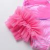 imageDXTON Girls Summer Swimsuit Beach Sport One Pieces Ruffled Tankini Cartoon Bathing Suit SwimwearFlamingo Pink