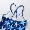 imageDXTON Girls Summer Swimsuit Beach Sport One Pieces Ruffled Tankini Cartoon Bathing Suit SwimwearStarfish Blue