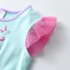 imageDXTON Girls Summer Tutu Dresses Short Sleeve Party Casual Outfits 312 YearsGreen