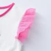 imageDXTON Girls Summer Tutu Dresses Short Sleeve Party Casual Outfits 312 YearsOrange