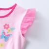 imageDXTON Girls Summer Tutu Dresses Short Sleeve Party Casual Outfits 312 YearsPink