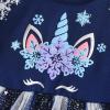 imageDXTON Girls Tutu Dresses Toddler Winter Long Sleeve Party Tulle Dresses for 212TAalh2119blue