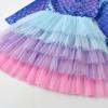 imageDXTON Girls Tutu Dresses Toddler Winter Long Sleeve Party Tulle Dresses for 212TAalh4595blue
