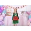 imageDXTON Girls Tutu Dresses Toddler Winter Long Sleeve Party Tulle Dresses for 212TAlh4112green