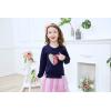 imageDXTON Girls Tutu Dresses Toddler Winter Long Sleeve Party Tulle Dresses for 212TLh4560navy