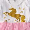 imageDXTON Girls Tutu Dresses Toddler Winter Long Sleeve Party Tulle Dresses for 212TLh4990white