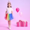 imageDXTON Girls Tutu Skirt Rainbow Toddler Tulle Ballet Dance Skirt for 28 YearsSk263rainbow