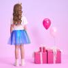 imageDXTON Girls Tutu Skirt Rainbow Toddler Tulle Ballet Dance Skirt for 28 YearsSk264blue