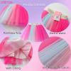 imageDXTON Girls Tutu Skirt Rainbow Toddler Tulle Ballet Dance Skirt for 28 YearsSk265 Rose Pink