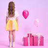 imageDXTON Girls Tutu Skirt Rainbow Toddler Tulle Ballet Dance Skirt for 28 YearsSk275yellow Orange