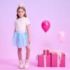 imageDXTON Girls Tutu Skirt Rainbow Toddler Tulle Ballet Dance Skirt for 28 YearsSk277mint Green