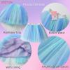 imageDXTON Girls Tutu Skirt Rainbow Toddler Tulle Ballet Dance Skirt for 28 YearsSk277mint Green