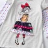 imageDXTON Little Girs Dress Children Kid Long Sleeve Flower Dresses 212Years LH3660GRAYDXGrey