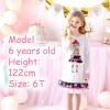 imageDXTON Little Girs Dress Children Kid Long Sleeve Flower Dresses 212Years LH3660GRAYDXGrey