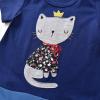 imageDXTON Toddler Baby Girls Dresses Summer Short Sleeves Dresses Outfits 212TSh5950blue