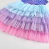 imageDXTON Toddler Girl Summer Short Sleeve Tutu Party Wedding Birthday DressesAash4595blue