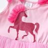 imageDXTON Toddler Girl Summer Short Sleeve Tutu Party Wedding Birthday DressesSh2113pink
