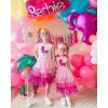 imageDXTON Toddler Girl Summer Short Sleeve Tutu Party Wedding Birthday DressesSh2113pink