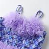 imageDXTON Toddler Girl Summer Short Sleeve Tutu Party Wedding Birthday DressesSh2115purple