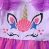 imageDXTON Toddler Girl Summer Short Sleeve Tutu Party Wedding Birthday DressesSh2116purple