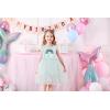 imageDXTON Toddler Girl Summer Short Sleeve Tutu Party Wedding Birthday DressesSh2204white