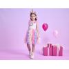 imageDXTON Toddler Girl Summer Short Sleeve Tutu Party Wedding Birthday DressesSh2213white