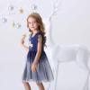 imageDXTON Toddler Girl Summer Short Sleeve Tutu Party Wedding Birthday DressesSh4995blue