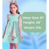 imageDXTON Toddler Girls Dresses Easter Rainbow Short Sleeve Cotton Casual Summer Birthday School SundressMint Green Horse