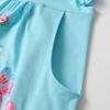 imageDXTON Toddler Girls Dresses Easter Rainbow Short Sleeve Cotton Casual Summer Birthday School SundressOcean Blue Heart