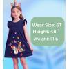 imageDXTON Toddler Girls Dresses Easter Rainbow Short Sleeve Cotton Casual Summer Birthday School SundressRainbow Butterfly