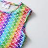 imageDXTON Toddler Girls Dresses Tutu Summer Short Sleeve Tulle Birthday Dress SH4202Multicoloured
