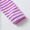 imageDXTON Toddler Girls Long Sleeve Dress Stripe Rainbow Ruffle Cotton Casual Tunic Shirt Fall Winter School DressPurple Ballet Girl
