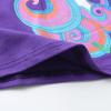 imageDXTON Toddler Girls Long Sleeve Dress Stripe Rainbow Ruffle Cotton Casual Tunic Shirt Fall Winter School DressPurple Stripe Horse