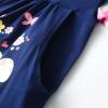imageDXTON Toddler Girls Long Sleeve Dress Stripe Rainbow Ruffle Cotton Casual Tunic Shirt Fall Winter School DressRainbow Koala
