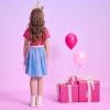 imageDXTON Toddler Girls Tutu Dresses Summer Short Sleeve Tulle Birthday Party Sundress for 38 YearsSh8301pink Blue