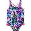 imageDXTON Girls One Piece Swimsuit Kids Mermaid Quick Dry Bathing Suits Swimwear for Beach Pool 310 YearsSm021leopard