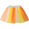 imageDXTON Girls Tutu Skirt Rainbow Toddler Tulle Ballet Dance Skirt for 28 YearsSk275yellow Orange