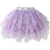 imageDXTON Kids Girls Tutu Dresses Toddler Rainbow Flower Tulle SkirtDksk212purple