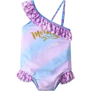 imageDXTON Girls One Piece Swimsuit Kids Mermaid Quick Dry Bathing Suits Swimwear for Beach Pool 310 YearsSm011pink